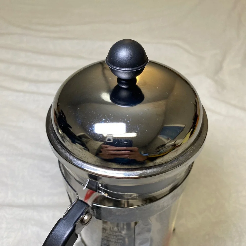 Bodum Original French Press Coffee Maker 8 Cup 34 oz Chrome Glass Stainless